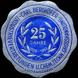 25 Jahre Carl Berghöfer