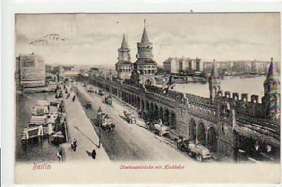 Berlin Friedrichshain Oberbaumbrücke 1906