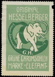 Original Hesselberger grüne Chromsohlen Marke Elefant