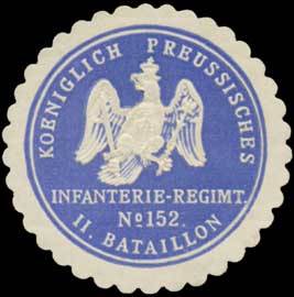 K.Pr. Infanterie-Regiment No. 152 II. Bataillon