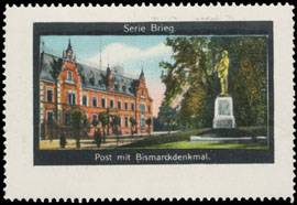 Post mit Bismarckdenkmal