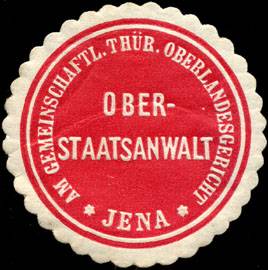 Oberstaatsanwalt am Gemeinschaftlich Thüringischen Oberlandesgericht Jena