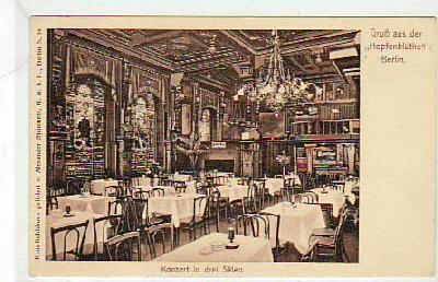 Berlin Mitte Restaurant Hopfenblüthe 1912