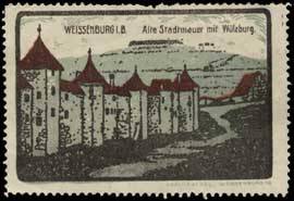 Alte Stadtmauer mit Wülzburg