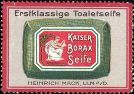 Erstklassige Toaletseife Kaiser - Borax Seife