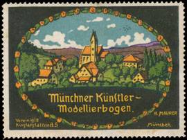 Münchner Künstler-Modellierbogen