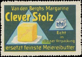 Van den Berghs Margarine Clever Stolz