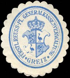 Fürstlich Reuss - Pl. Generalkassenverwaltung - Greiz