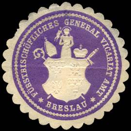 Fürstbischöfliches General Vicariat Amt - Breslau