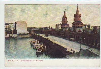 Berlin Friedrichshain Oberbaumbrücke ca 1910