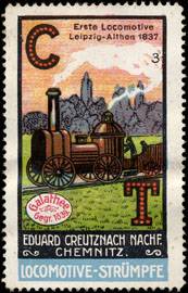 Erste Locomotive Leipzig - Athen 1837