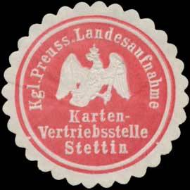 K.Pr. Landesaufnahme Karten-Vertriebstelle Stettin