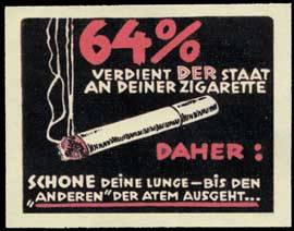 64% verdient der Staat an deiner Zigarette