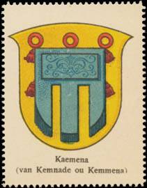 Kaemena (van Kemnade ou Kemmena) Wappen