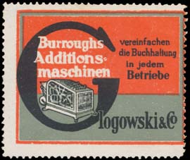Burroughs Additionsmaschinen für Buchhaltung