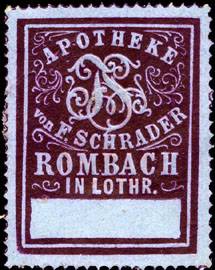 Apotheke von F. Schrader - Rombach in Lothringen