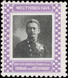 Chef des Generalstabes Conrad von Hötzendorf