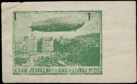 Graf Zeppelin Luftschiff über Barcelona