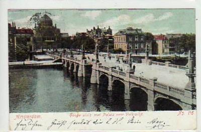 Amsterdam 1905 Bilder mit Brücken