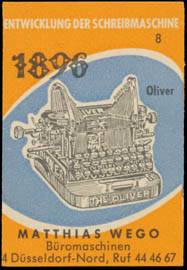 1896 Oliver Schreibmaschine