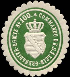 Commando des Königlich Sächsischen 1. Leib - Grenadier - Regiments No. 100