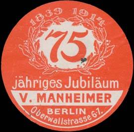 75 Jahre Valentin Manheimer