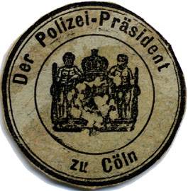Der Polizei - Präsident zu Cöln