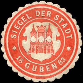 Siegel der Stadt Guben 1883