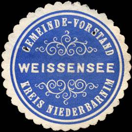 Gemeinde - Vorstand Weissensee - Kreis Niederbarnim