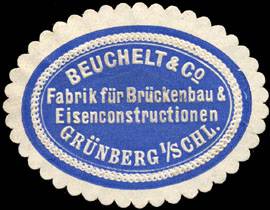 Beuchelt & Co. Fabrik für Brückenbau & Eisenconstructionen - Grünberg in Schlesien