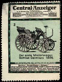 Der erste Motorwagen Gottlieb Daimlers 1886