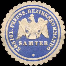 Königlich Preussische Bezirkskommando Samter