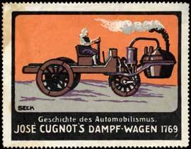 José Cugnot's Dampf-Wagen 1769