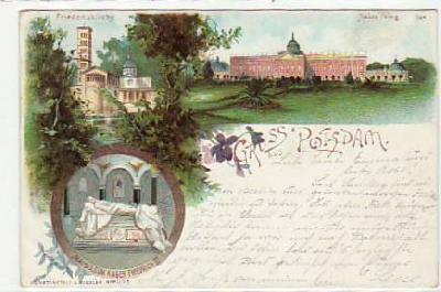 Potsdam Litho Neues Palais 1897