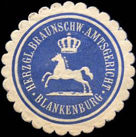 Herzoglich Braunschweigische Amtsgericht - Blankenburg