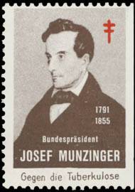 Bundespräsident Josef Munzinger