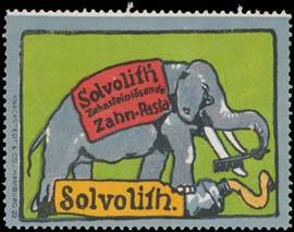 Elefant mit Solvolith Zahnsteinlösende Zahnpasta