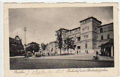 Ratibor Schlesien Bahnhof 1932