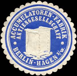 Accumulatoren - Fabrik Aktiengesellschaft - Berlin - Hagen i. / W.