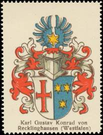 Karl Gustav Konrad von Recklinghausen (Westfalen) Wappen