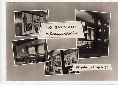 Altenberg im Erzgebirge Gaststätte Knappensaal 1962