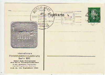 Berlin Privat-Ganzsache Postwertzeichen Ausstellung 1930 PP113C1