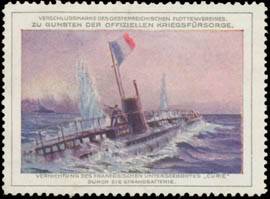 Vernichtung des französischen Unterseebootes Curie