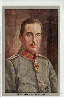 Adel Monarchie Herzog Albrecht von Württemberg 1916