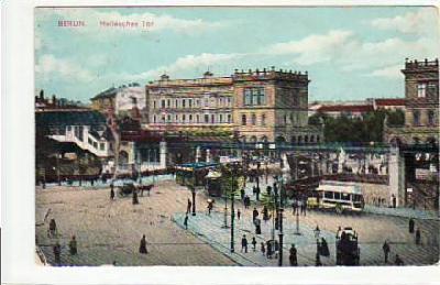 Berlin Kreuzberg Hochbahn Hallesches Tor 1911