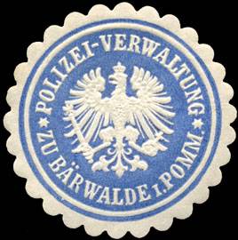 Polizei - Verwaltung zu Bärwalde in Pommern