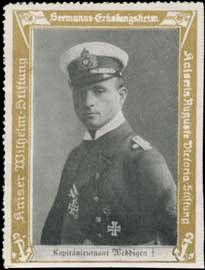 Kapitänleutnant Weddigen