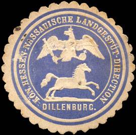 Königliche Hessen - Nassauische Landgestüt - Direction - Dillenburg