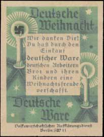 Deutsche Weihnacht-Deutsche Ware.