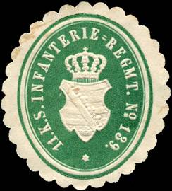11. Königlich Sächsisches Infanterie - Regiment No. 139.